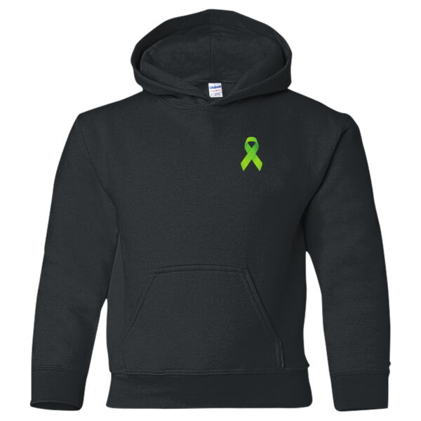 Ribbon Buck Cancer - Youth Heavy Blend™  Hooded Sweatshirt Thumbnail